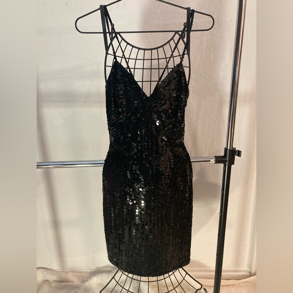 Sequin-embellished Vintage Dress